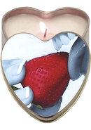 Edible Heart Candle Strawberry