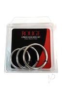Rouge Cock Ring Set Stainless 3pc