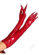 Vinyl Claw Gloves Md Red