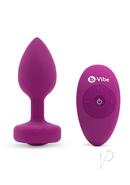 B-vibe Vibrate Jewel Plug S/m Fuchsia